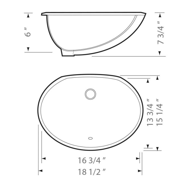 PEARL KASU-CX CERAMIC UNDERMOUNT BATHROOM VANITY SINK