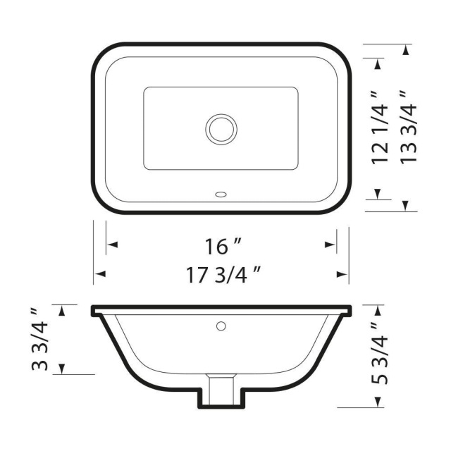 PEARL KASU-SG CERAMIC UNDERMOUNT BATHROOM VANITY SINK